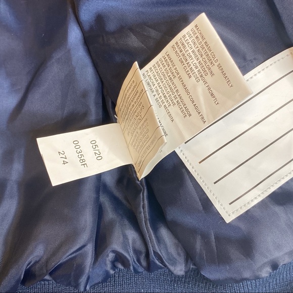 new Rothschild 𖠌 Striped Puffer Hoodie Jacket Parka 𖠌 Faux Sherpa 𖠌 Chambray - Picture 9 of 16